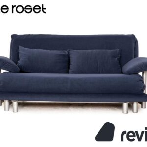 Ligne Roset Multy Stoff Dreisitzer Schlafsofa Blau Dunkelblau ✨