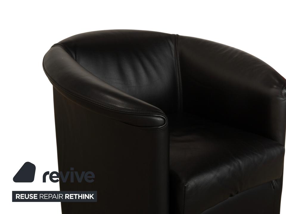 Wittmann Aura Leder 2x Sessel Schwarz – Bild 5