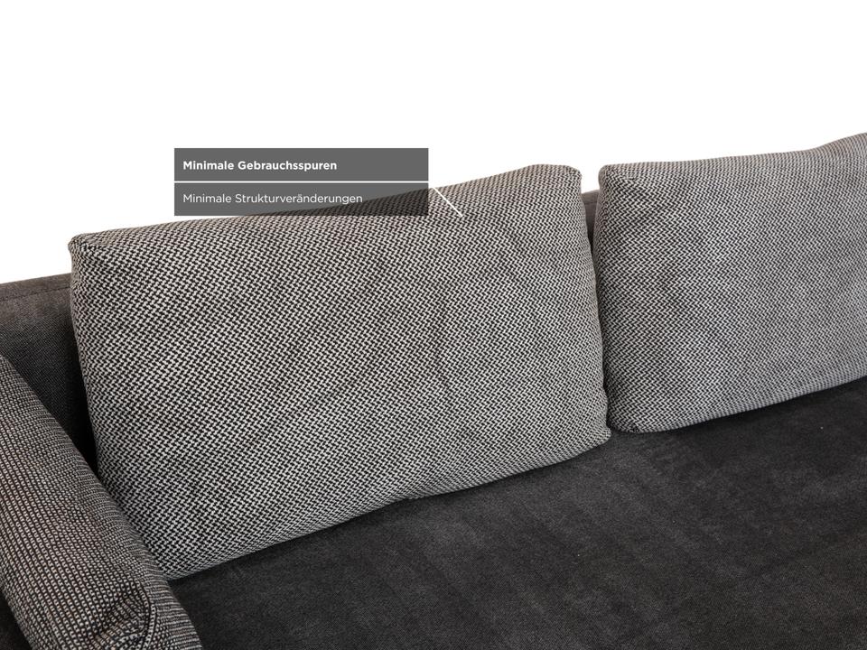 Rolf Benz Nuvola Stoff Viersitzer Grau Anthrazit Sofa Couch – Bild 13