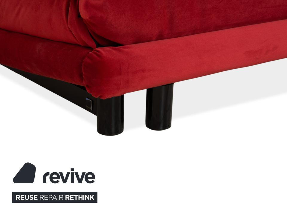 Ligne Roset Multy Stoff Rot manuelle Schlaffunktion Sofa Couch ✨ – Bild 8