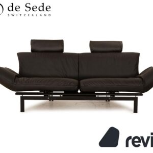 de Sede DS 140 Zweisitzer anthrazit grau Sofa veganes Leder ✨