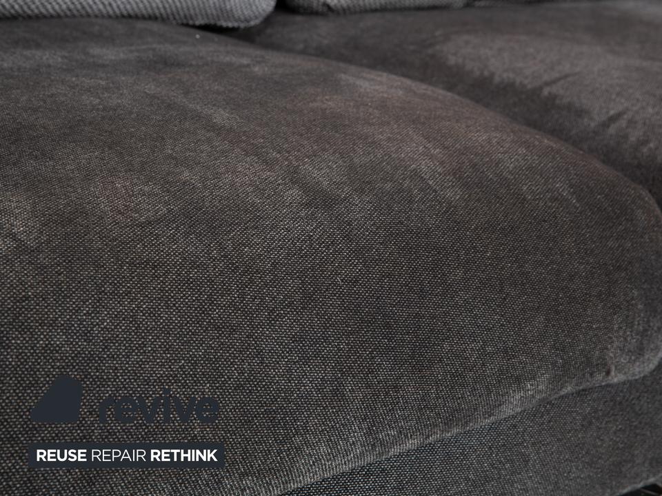 Rolf Benz Nuvola Stoff Viersitzer Grau Anthrazit Sofa Couch – Bild 4
