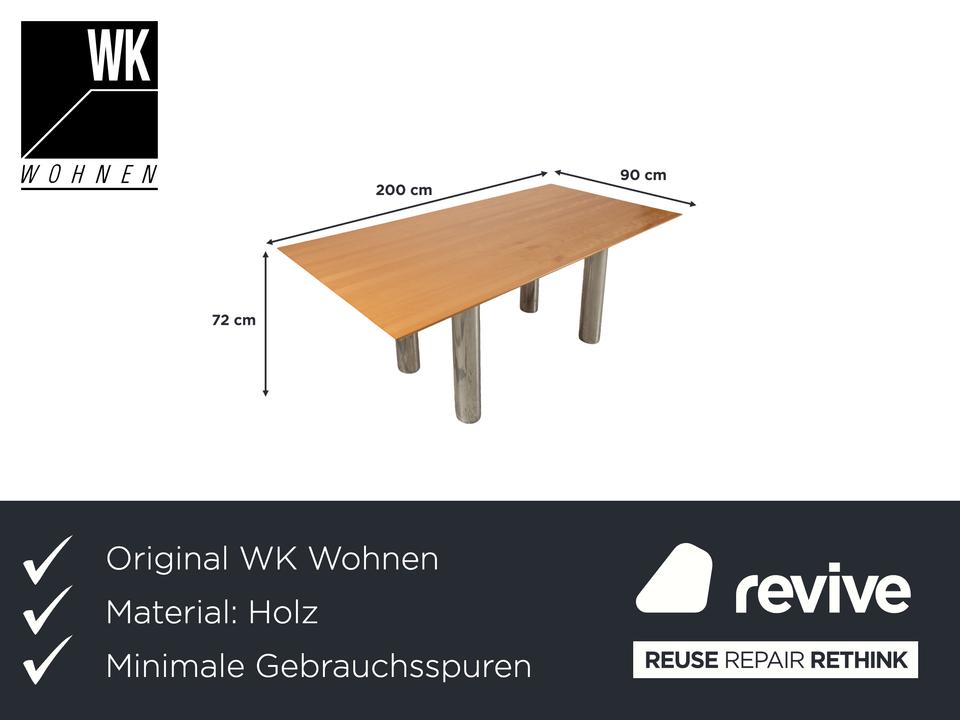 WK Wohnen WK 888 Holz Esstisch Braun – Bild 2