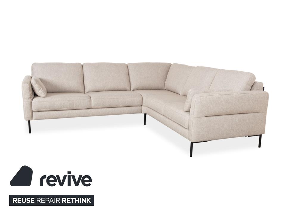 Contur Enna Stoff Ecksofa Beige Sofa Couch – Bild 8