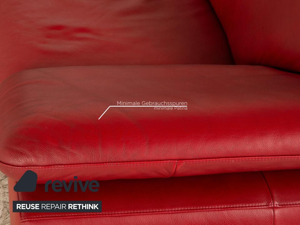 Willi Schillig Loop Leder Ecksofa Rot manuelle Funktion ✨ – Bild 6