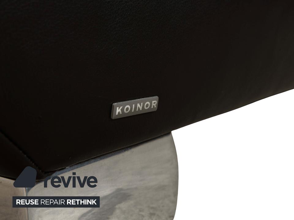 Koinor Volare Leder Zweisitzer Schwarz Sofa Couch manuelle – Bild 11