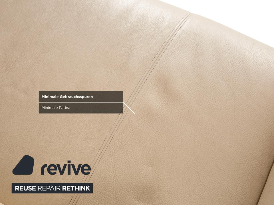 Rolf Benz 322 Leder Zweisitzer Creme Beige Sofa Couch – Bild 10