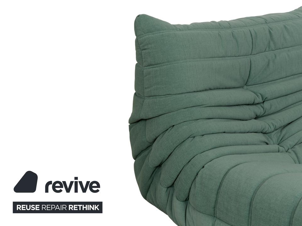 Ligne Roset Stoff Togo Sessel Grün Mint Neubezug ✨ – Bild 4