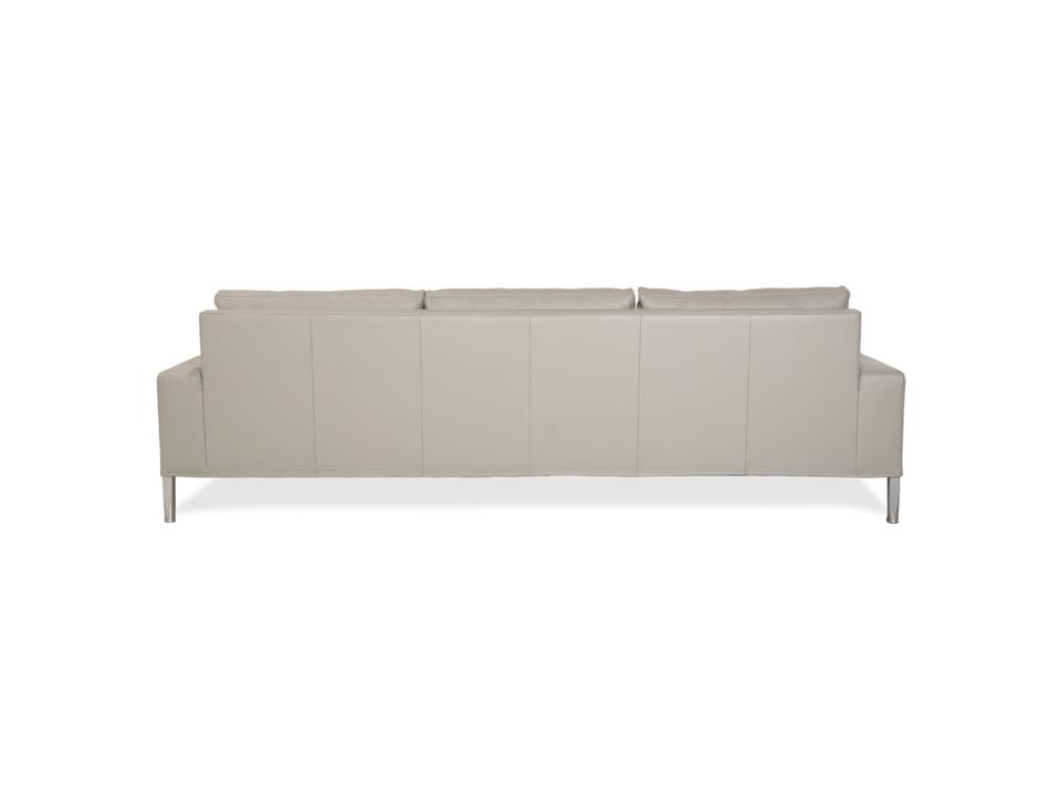 FSM Clarus Leder Dreisitzer Grau Kiesel Sofa Couch manuelle – Bild 11
