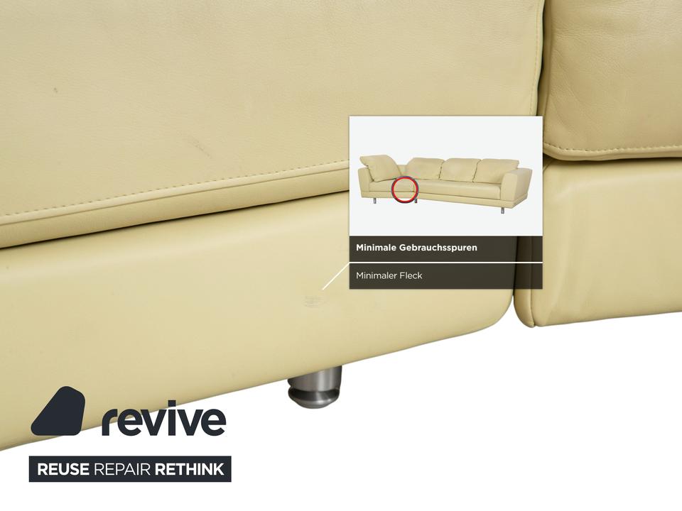 Rolf Benz 3000 Leder Viersitzer Pistazie Grün Sofa Couch – Bild 13