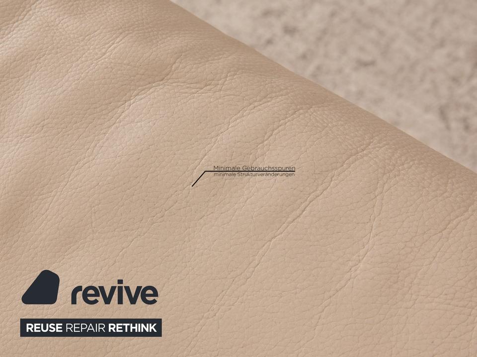 Koinor Rossini Leder Sofa Creme Zweisitzer Couch Funktion ✨ – Bild 5