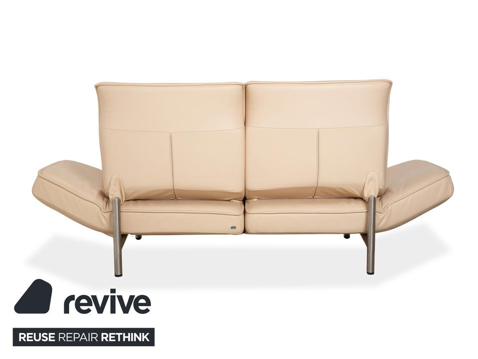 De Sede DS-450 Leder Zweisitzer Creme Beige manuelle Funktion – Bild 11