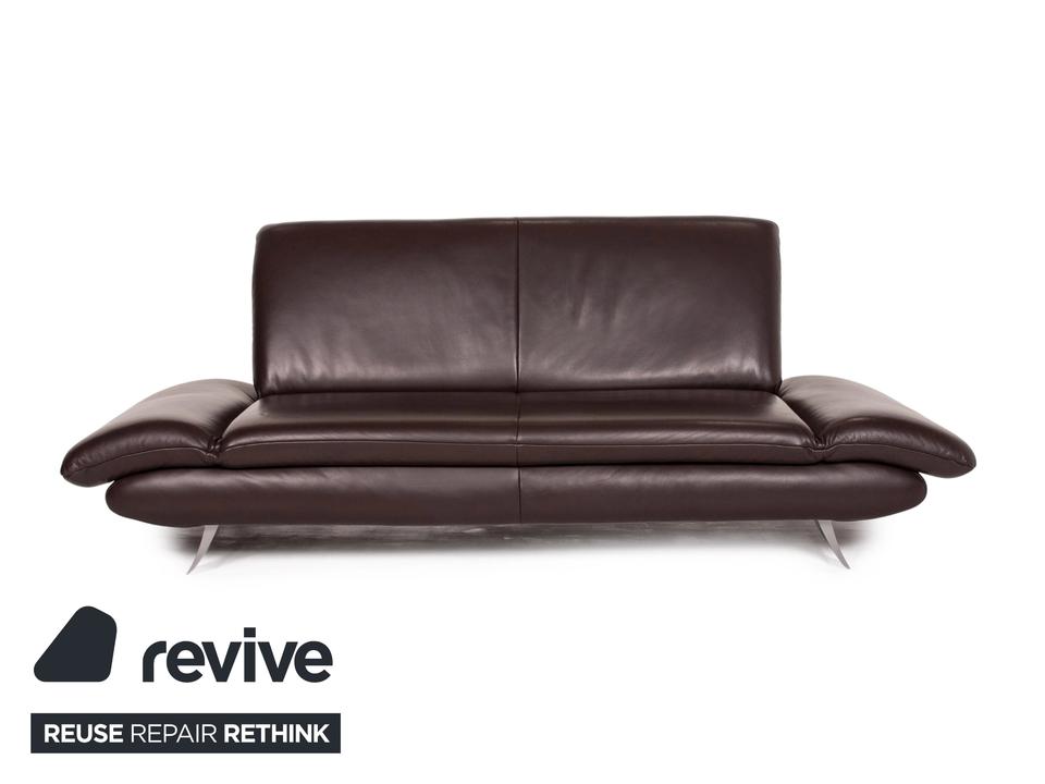 Koinor Rossini Leder Sofa Braun Dunkelbraun Zweisitzer manuelle ✨ – Bild 3
