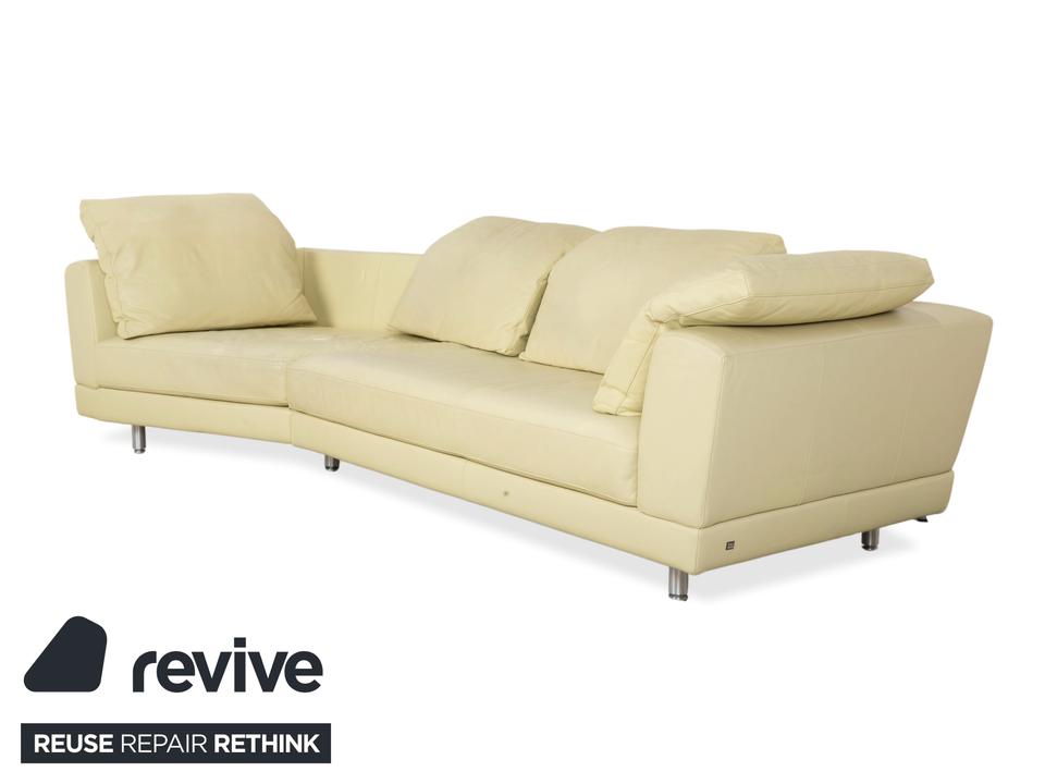 Rolf Benz 3000 Leder Viersitzer Pistazie Grün Sofa Couch – Bild 4