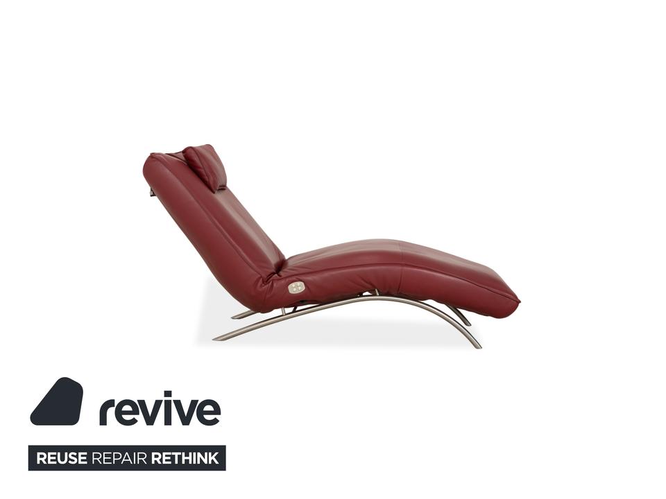Koinor Jonas Leder Liege Rot elektrische Funktion Akku – Bild 12