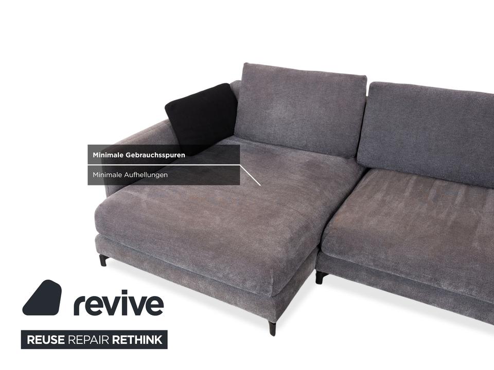 Rolf Benz Nuvola Stoff Ecksofa Grau Anthrazit Sofa Couch – Bild 10