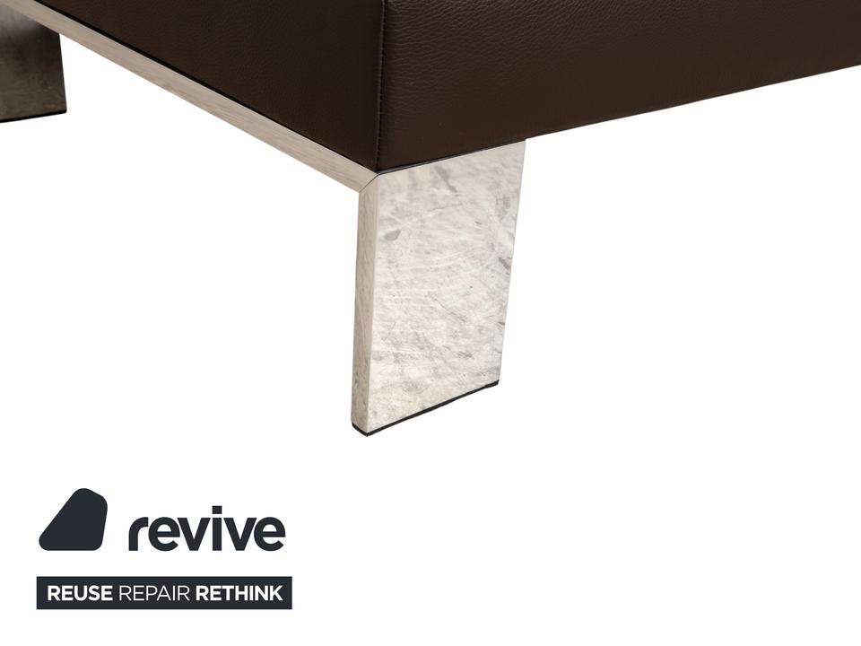 Jori Glove JR-8900 Leder Chrom Dreisitzer Braun Mokka manuelle – Bild 10