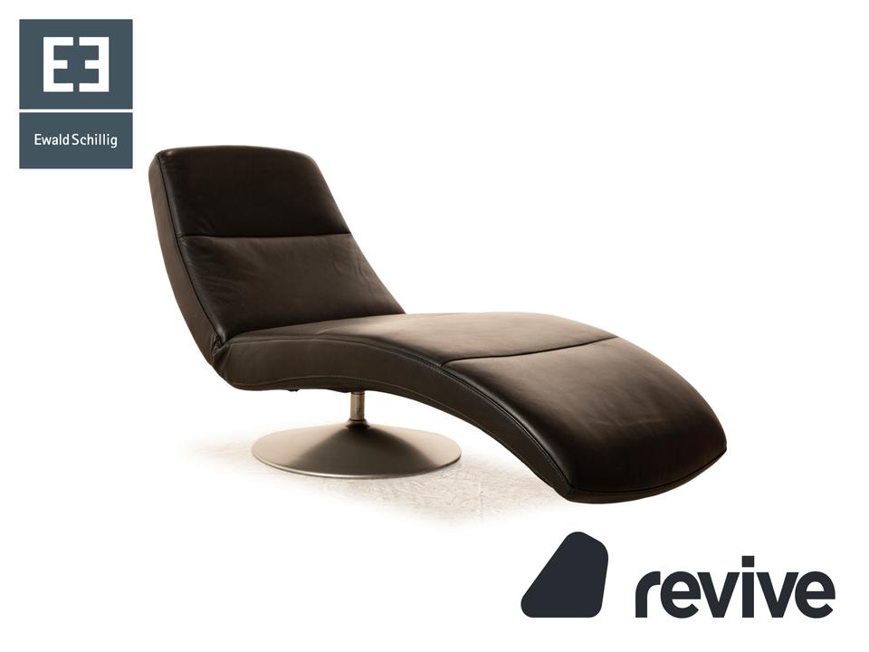 Ewald Schillig Silence Leder Liege Schwarz manuelle Funktion ✨
