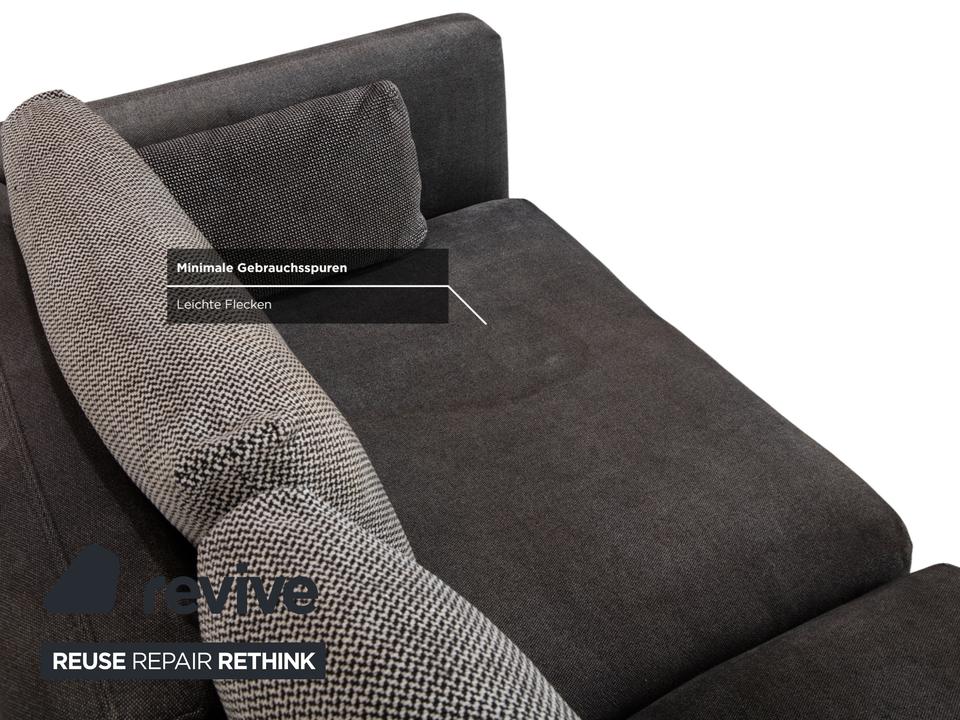 Rolf Benz Nuvola Stoff Viersitzer Grau Anthrazit Sofa Couch – Bild 8