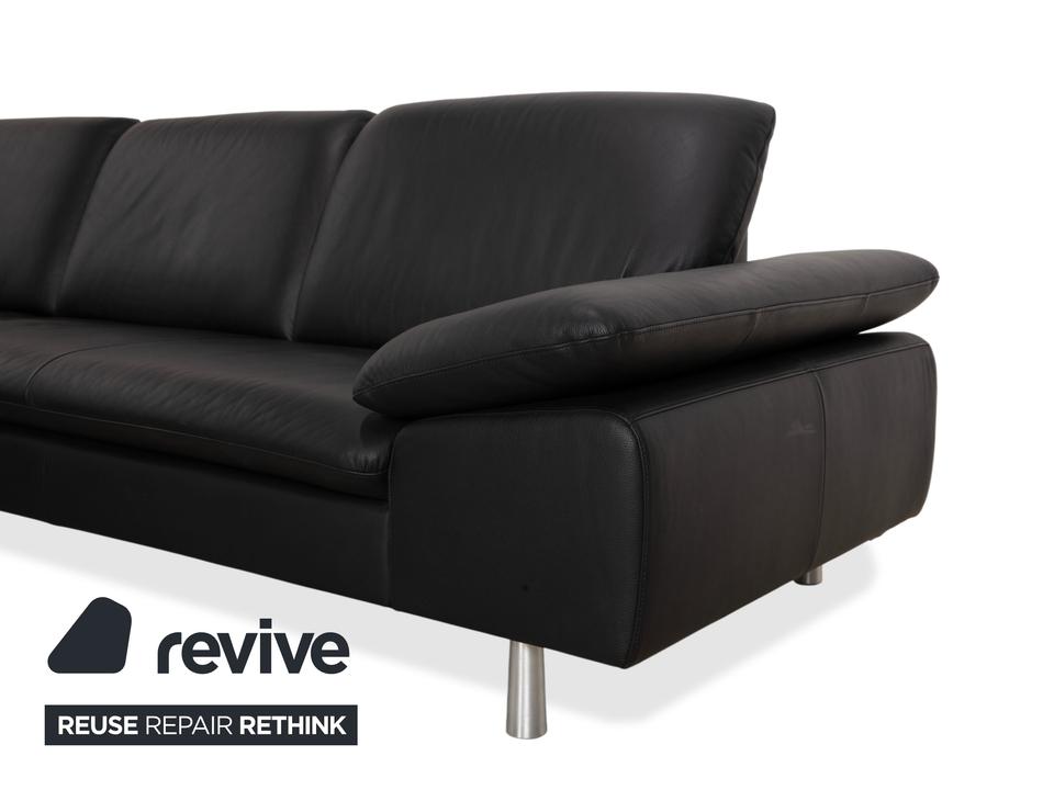 Willi Schillig Loop Leder Ecksofa Schwarz Anthrazit Sofa Couch – Bild 5