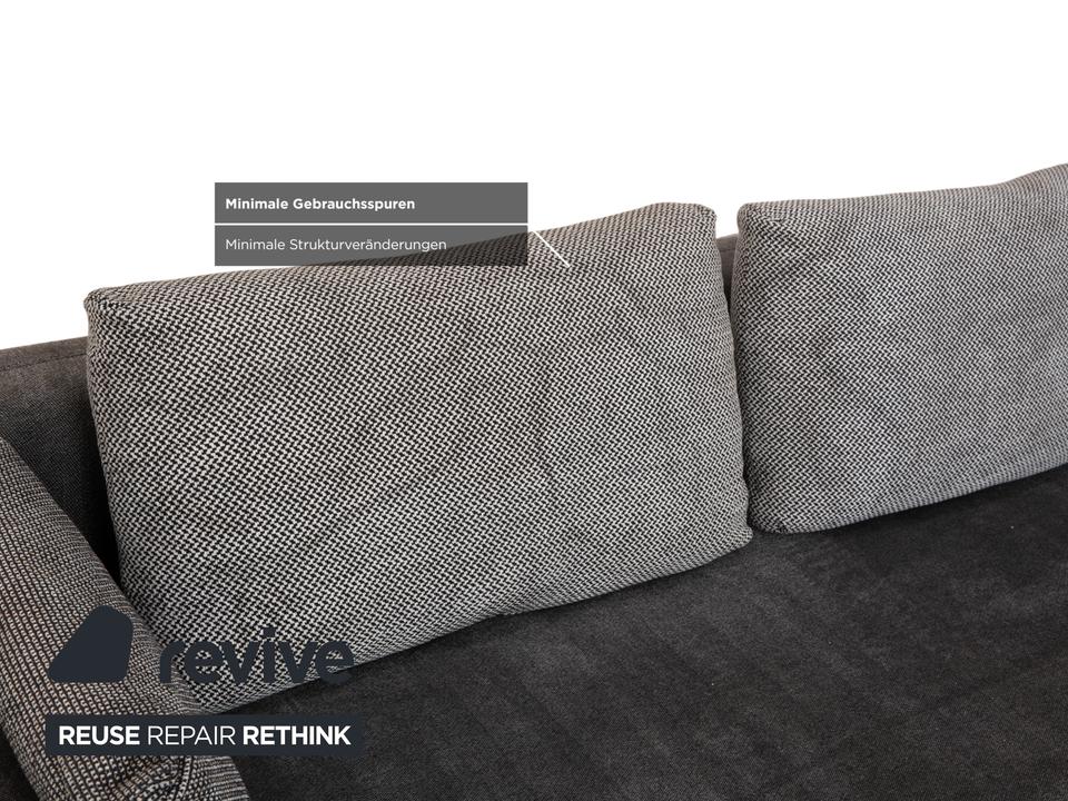 Rolf Benz Nuvola Stoff Viersitzer Grau Anthrazit Sofa Couch – Bild 7