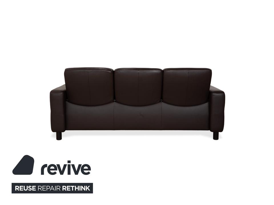 Stressless Wave Leder Dreisitzer Braun Espresso manuelle – Bild 19