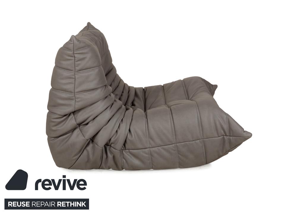 Ligne Roset Togo Textilleder Vegan Sessel Grau Neubezug ✨ – Bild 6