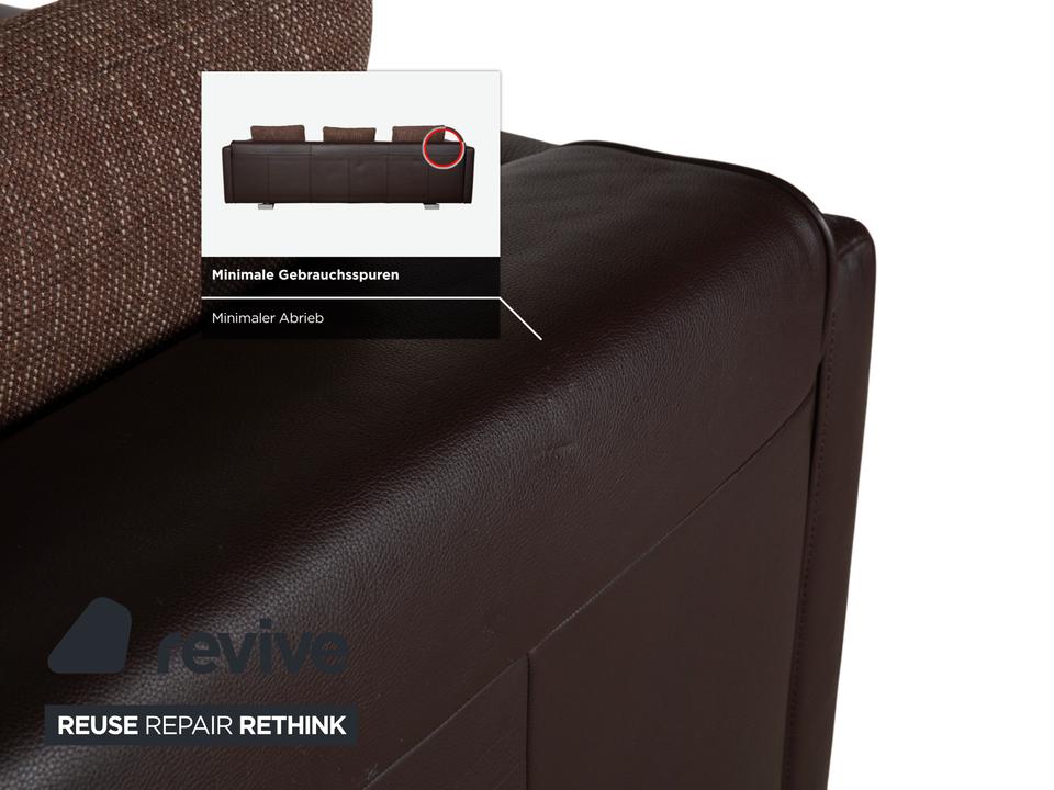 Rolf Benz 6300 Leder Viersitzer Braun Espresso Sofa Couch – Bild 9