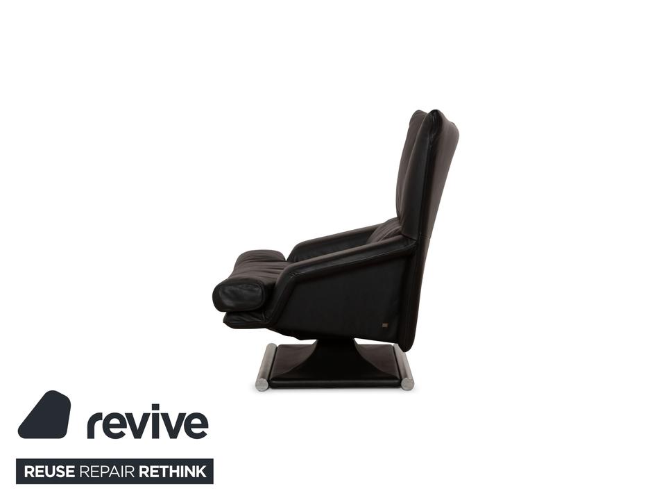 Rolf Benz 6500 Leder Sessel Schwarz manuelle Funktion ✨ – Bild 9