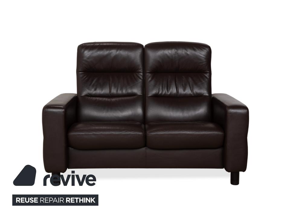 Stressless Wave Leder Dreisitzer Braun Espresso manuelle – Bild 13