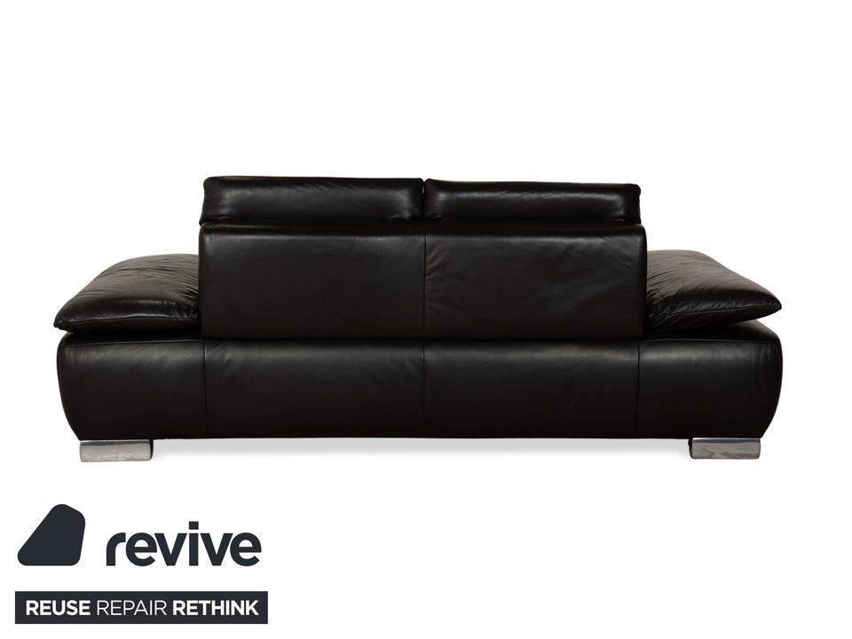 Koinor Volare Leder Zweisitzer Schwarz Sofa Couch manuelle – Bild 13