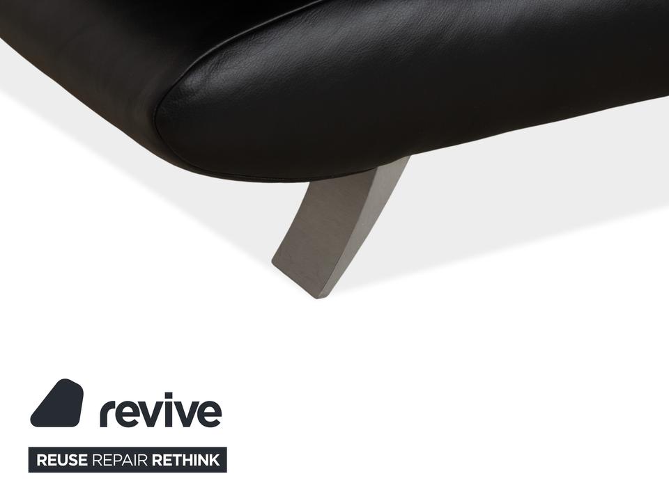 Koinor Rossini Dreisitzer Leder Sofa Dunkelblau manuelle – Bild 8