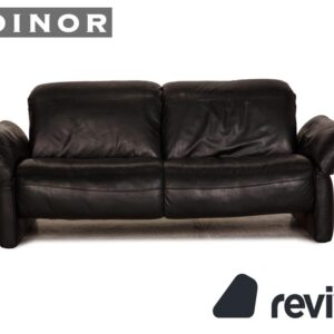 Koinor Elena Leder Sofa Schwarz Dreisitzer Couch Relax Funktion ✨