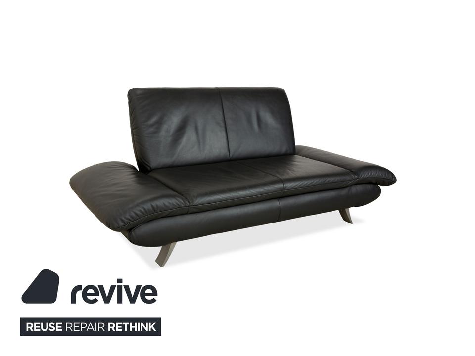 Koinor Rossini Leder Zweisitzer Dunkelgrau manuelle Funktion – Bild 3