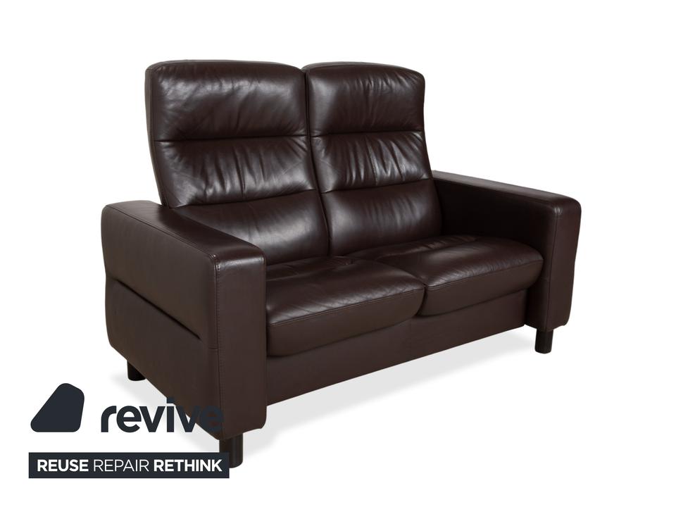 Stressless Wave Leder Dreisitzer Braun Espresso manuelle – Bild 4