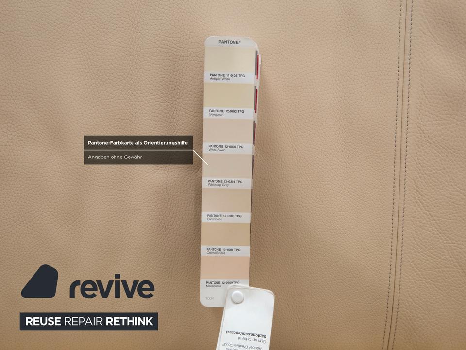 Rolf Benz 322 Leder Zweisitzer Creme Beige Sofa Couch – Bild 11