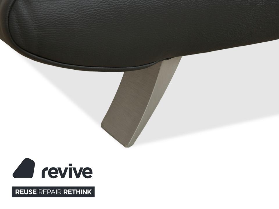 Koinor Rossini Leder Zweisitzer Dunkelgrau manuelle Funktion – Bild 7