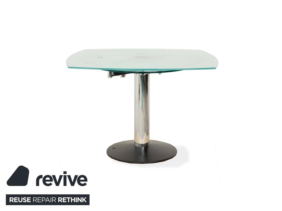 Draenert Titan 3 Glas Esstisch Schwarz Ausziehfunktion – Bild 6