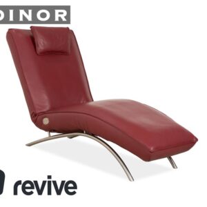 Koinor Jonas Leder Liege Rot elektrische Funktion Akku