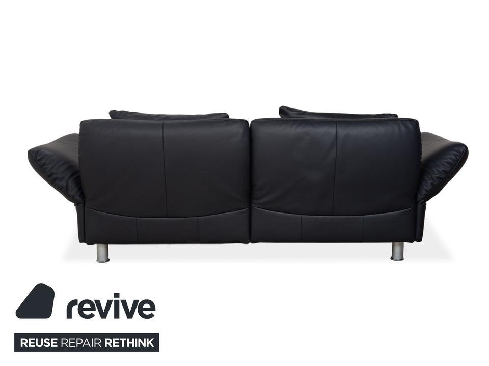 Rolf Benz 510 Leder Dreisitzer Dunkelblau manuelle Funktion Sofa – Bild 14