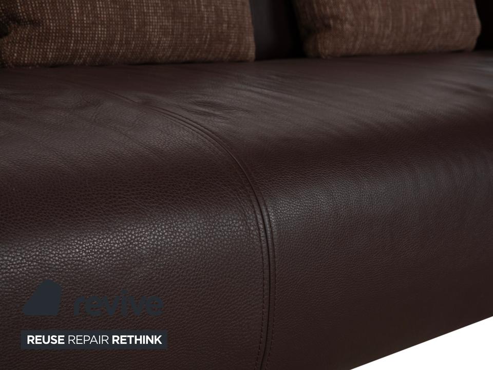 Rolf Benz 6300 Leder Viersitzer Braun Espresso Sofa Couch – Bild 5
