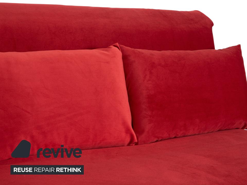 Ligne Roset Multy Stoff Rot manuelle Schlaffunktion Sofa Couch ✨ – Bild 6