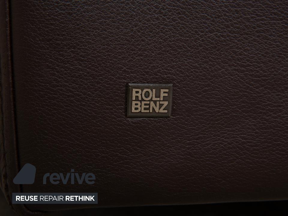 Rolf Benz 6300 Leder Viersitzer Braun Espresso Sofa Couch – Bild 12