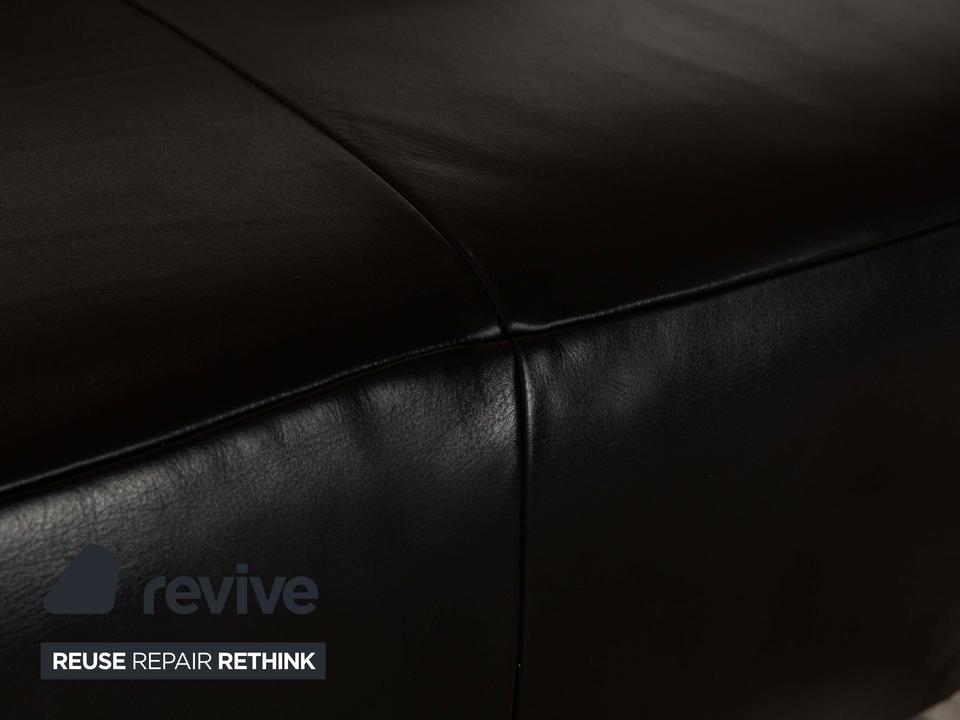 Koinor Volare Leder Zweisitzer Schwarz Sofa Couch manuelle – Bild 6