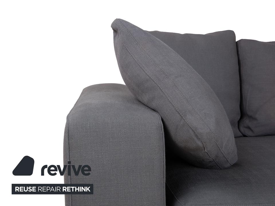 Minotti Stoff Ecksofa Grau Sofa Couch – Bild 6