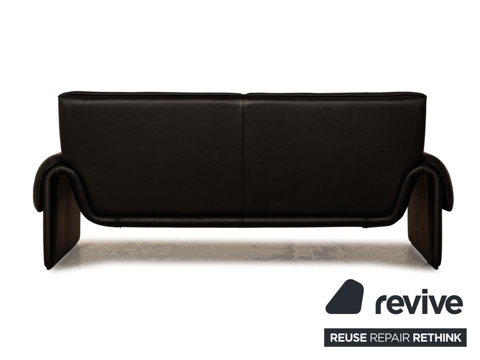 de Sede DS-2011 Leder Zweisitzer Schwarz Sofa Couch ✨ – Bild 8