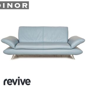 Koinor Rossini Leder Zweisitzer Hellblau Blau manuelle Funktion