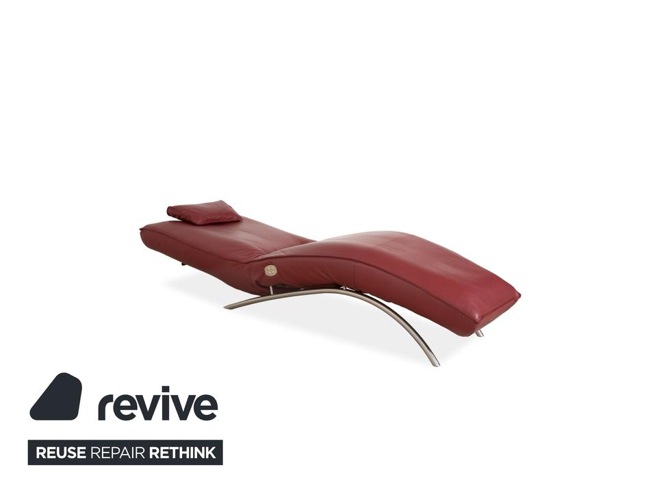 Koinor Jonas Leder Liege Rot elektrische Funktion Akku – Bild 3