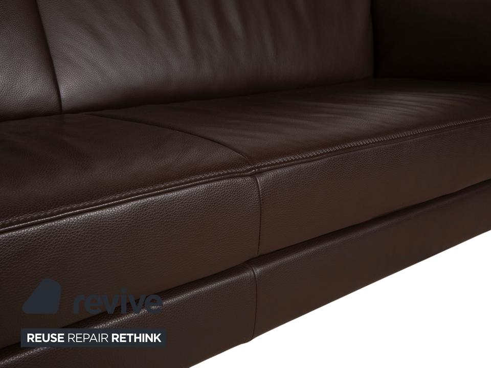 Jori Glove JR-8900 Leder Chrom Dreisitzer Braun Mokka manuelle – Bild 9