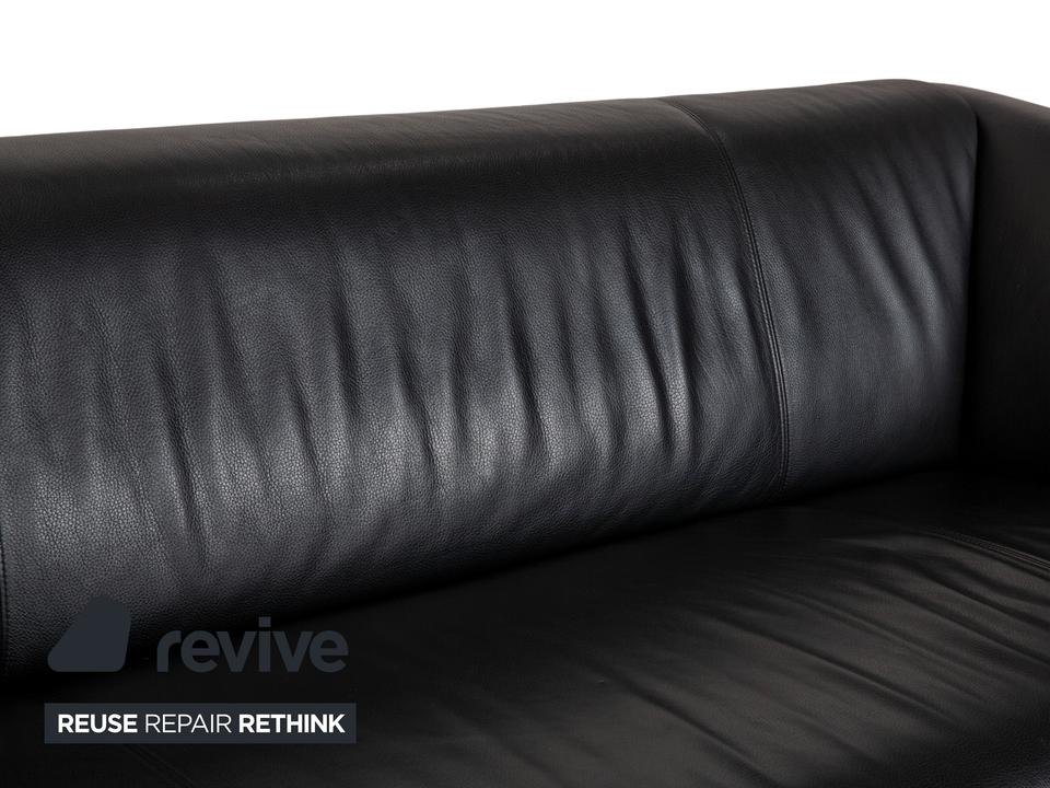 Rolf Benz 322 Leder Dreisitzer Schwarz Sofa Couch – Bild 4